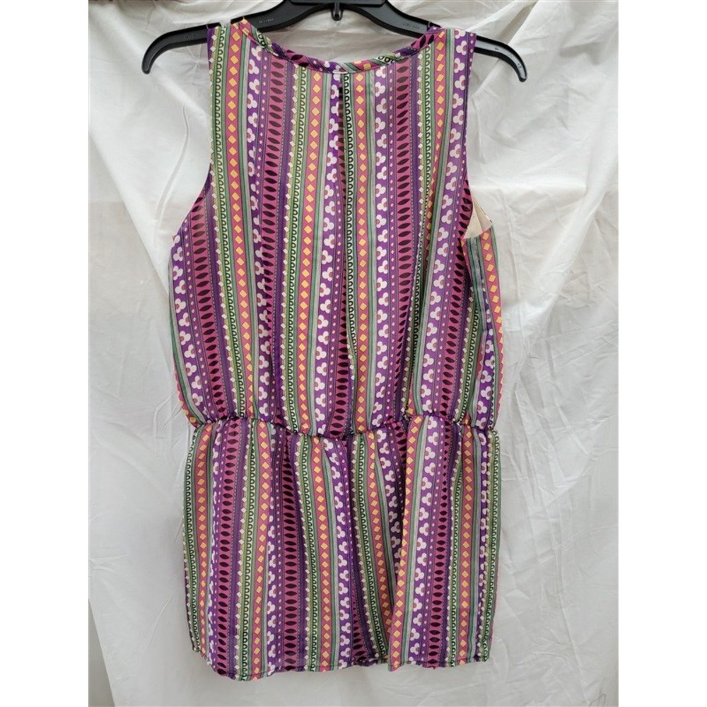 NWOT Glam Boutique MEDIUM Pink Mod Stripe Shift Dress 123118 - Picture 2 of 2